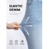 image:imageSHEWIN Womens High Waisted Skinny Jeans Stretchy Trendy Slimming Jeggings Buttons Full Length Denim Pants with PocketsBeau Blue
