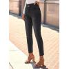 image:imageSHEWIN Womens High Waisted Skinny Jeans Stretchy Trendy Slimming Jeggings Buttons Full Length Denim Pants with PocketsBlack