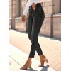 image:imageSHEWIN Womens High Waisted Skinny Jeans Stretchy Trendy Slimming Jeggings Buttons Full Length Denim Pants with PocketsBlack