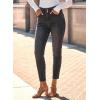 image:imageSHEWIN Womens High Waisted Skinny Jeans Stretchy Trendy Slimming Jeggings Buttons Full Length Denim Pants with PocketsBlack