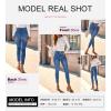 image:imageSHEWIN Womens High Waisted Skinny Jeans Stretchy Trendy Slimming Jeggings Buttons Full Length Denim Pants with PocketsDusk Blue