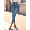 image:imageSHEWIN Womens High Waisted Skinny Jeans Stretchy Trendy Slimming Jeggings Buttons Full Length Denim Pants with PocketsMist Blue