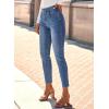 image:imageSHEWIN Womens High Waisted Skinny Jeans Stretchy Trendy Slimming Jeggings Buttons Full Length Denim Pants with PocketsMist Blue