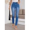 image:imageSHEWIN Womens Skinny Jeans Stretchy High Waisted Denim Jeggings Size 418Sky Blue