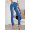image:imageSHEWIN Womens Skinny Jeans Stretchy High Waisted Denim Jeggings Size 418Sky Blue