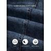 image:imageSHEWIN Womens Washed High Rise Barrel Jeans Elastic Waist Cropped Tapered Balloon Denim Ankle PantsAshleigh Blue