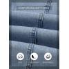image:imageSHEWIN Womens Washed High Rise Barrel Jeans Elastic Waist Cropped Tapered Balloon Denim Ankle PantsBeau Blue