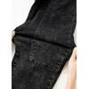 image:imageSHEWIN Womens Washed High Rise Barrel Jeans Elastic Waist Cropped Tapered Balloon Denim Ankle PantsBlack