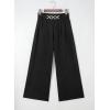 image:imageSHEWIN Womens Wide Leg Dress Palazzo Pants Elastic High Waisted Pleated Slacks Flowy Long Work Business Casual TrousersBlack