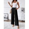 image:imageSHEWIN Womens Wide Leg Dress Pants 2026 Pleated Business Casual Office Work Palazzo Pants High Waisted Slacks TrousersBlack