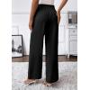 image:imageSHEWIN Womens Wide Leg Dress Pants 2026 Pleated Business Casual Office Work Palazzo Pants High Waisted Slacks TrousersBlack