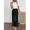 image:imageSHEWIN Womens Wide Leg Dress Pants 2026 Pleated Business Casual Office Work Palazzo Pants High Waisted Slacks TrousersBlack