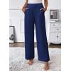 image:imageSHEWIN Womens Wide Leg Dress Pants 2026 Pleated Business Casual Office Work Palazzo Pants High Waisted Slacks TrousersDirty Blue