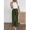 image:imageSHEWIN Womens Wide Leg Dress Pants 2026 Pleated Business Casual Office Work Palazzo Pants High Waisted Slacks TrousersGreen
