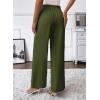 image:imageSHEWIN Womens Wide Leg Dress Pants 2026 Pleated Business Casual Office Work Palazzo Pants High Waisted Slacks TrousersGreen
