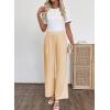 image:imageSHEWIN Womens Wide Leg Dress Pants 2026 Pleated Business Casual Office Work Palazzo Pants High Waisted Slacks TrousersKhaki