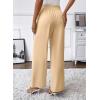image:imageSHEWIN Womens Wide Leg Dress Pants 2026 Pleated Business Casual Office Work Palazzo Pants High Waisted Slacks TrousersKhaki