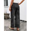 image:imageSHEWIN Womens Wide Leg Jeans High Waisted Baggy Jeans Stretchy Drawstring Denim PantsBristol Black