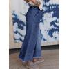 image:imageSHEWIN Womens Wide Leg Jeans High Waisted Baggy Jeans Stretchy Drawstring Denim PantsPrussian Blue