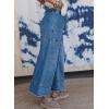 image:imageSHEWIN Womens Wide Leg Jeans High Waisted Baggy Jeans Stretchy Drawstring Denim PantsSky Blue