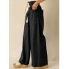 image:imageSHEWIN Womens Wide Leg Jeans High Waisted Tummy Control Stretchy Straight Leg Jeans Vintage Denim Casual Baggy PantsBlack