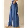 image:imageSHEWIN Womens Wide Leg Jeans High Waisted Tummy Control Stretchy Straight Leg Jeans Vintage Denim Casual Baggy PantsDenim Blue