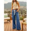 image:imageSHEWIN Womens Wide Leg Jeans High Waisted Tummy Control Stretchy Straight Leg Jeans Vintage Denim Casual Baggy PantsDenim Blue
