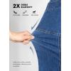 image:imageSHEWIN Womens Wide Leg Jeans High Waisted Tummy Control Stretchy Straight Leg Jeans Vintage Denim Casual Baggy PantsDenim Blue