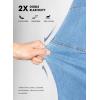 image:imageSHEWIN Womens Wide Leg Jeans High Waisted Tummy Control Stretchy Straight Leg Jeans Vintage Denim Casual Baggy PantsLight Blue