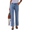 image:imageSHEWIN Straight Leg Jeans High Waisted Stretchy Trendy Wide Leg Flare Denim Pants