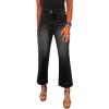 image:imageSHEWIN Women Wide Leg Jeans High Waisted Stretch Denim Pants Inseam 2526 inchBlack