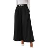 image:imageSHEWIN Womens Wide Leg Dress Palazzo Pants Elastic High Waisted Pleated Slacks Flowy Long Work Business Casual TrousersBlack