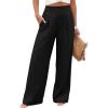 image:imageSHEWIN Womens Wide Leg Dress Pants 2026 Pleated Business Casual Office Work Palazzo Pants High Waisted Slacks TrousersBlack