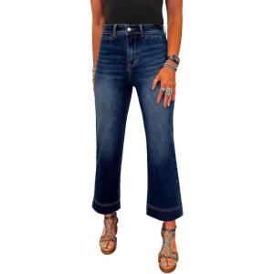 image:imageSHEWIN Women Wide Leg Jeans High Waisted Stretch Denim Pants Inseam 2526 inchBluing