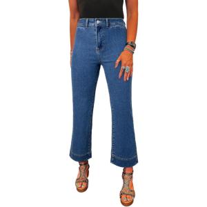 image:imageSHEWIN Women Wide Leg Jeans High Waisted Stretch Denim Pants Inseam 2526 inchDark Blue