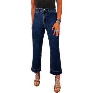 image:imageSHEWIN Women Wide Leg Jeans High Waisted Stretch Denim Pants Inseam 2526 inchNavy Blue