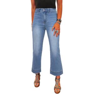 image:imageSHEWIN Women Wide Leg Jeans High Waisted Stretch Denim Pants Inseam 2526 inchSky Blue