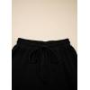image:imageSHEWIN Women Casual Two Piece Sets Ribbed Knit Outfits Airport Pant Clothes 2026Black