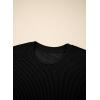 image:imageSHEWIN Women Casual Two Piece Sets Ribbed Knit Outfits Airport Pant Clothes 2026Black