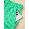 image:imageSHEWIN Women Casual Two Piece Sets Ribbed Knit Outfits Airport Pant Clothes 2026Green