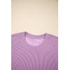 image:imageSHEWIN Women Casual Two Piece Sets Ribbed Knit Outfits Airport Pant Clothes 2026Purple