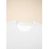image:imageSHEWIN Women Casual Two Piece Sets Ribbed Knit Outfits Airport Pant Clothes 2026White