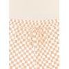 image:imageSHEWIN Womens Plaid 2 Piece Short Sets 2026 Lounge Beach Travel Vacation Outfits Matching Shorts Sweatsuit with PocketsBeige