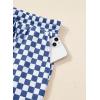 image:imageSHEWIN Womens Plaid 2 Piece Short Sets 2026 Lounge Beach Travel Vacation Outfits Matching Shorts Sweatsuit with PocketsBlue