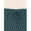 image:imageSHEWIN Womens Plaid 2 Piece Short Sets 2026 Lounge Beach Travel Vacation Outfits Matching Shorts Sweatsuit with PocketsGreen