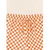 image:imageSHEWIN Womens Plaid 2 Piece Short Sets 2026 Lounge Beach Travel Vacation Outfits Matching Shorts Sweatsuit with PocketsOrange