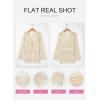 image:imageSHEWIN Crochet Cardigans for Women Long Sleeve Tie Front Bow Cardigan Sweaters Hollow Out Knit Summer Beach Vacation CoverupsBeige