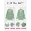 image:imageSHEWIN Crochet Cardigans for Women Long Sleeve Tie Front Bow Cardigan Sweaters Hollow Out Knit Summer Beach Vacation CoverupsGrass Green