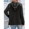 image:imageSHEWIN Womens Hoodies Drawstring Hooded Sweatshirt Pullover Long Sleeve Tops Womens Fall Fashion 2025Black