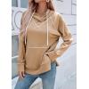 image:imageSHEWIN Womens Hoodies Drawstring Hooded Sweatshirt Pullover Long Sleeve Tops Womens Fall Fashion 2025Camel